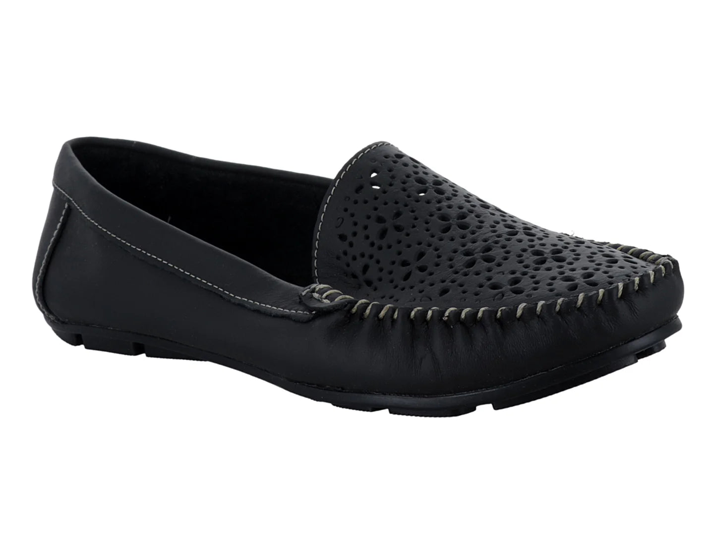 Zapatos Mocasines Driver MeliAna Negros para Mujer