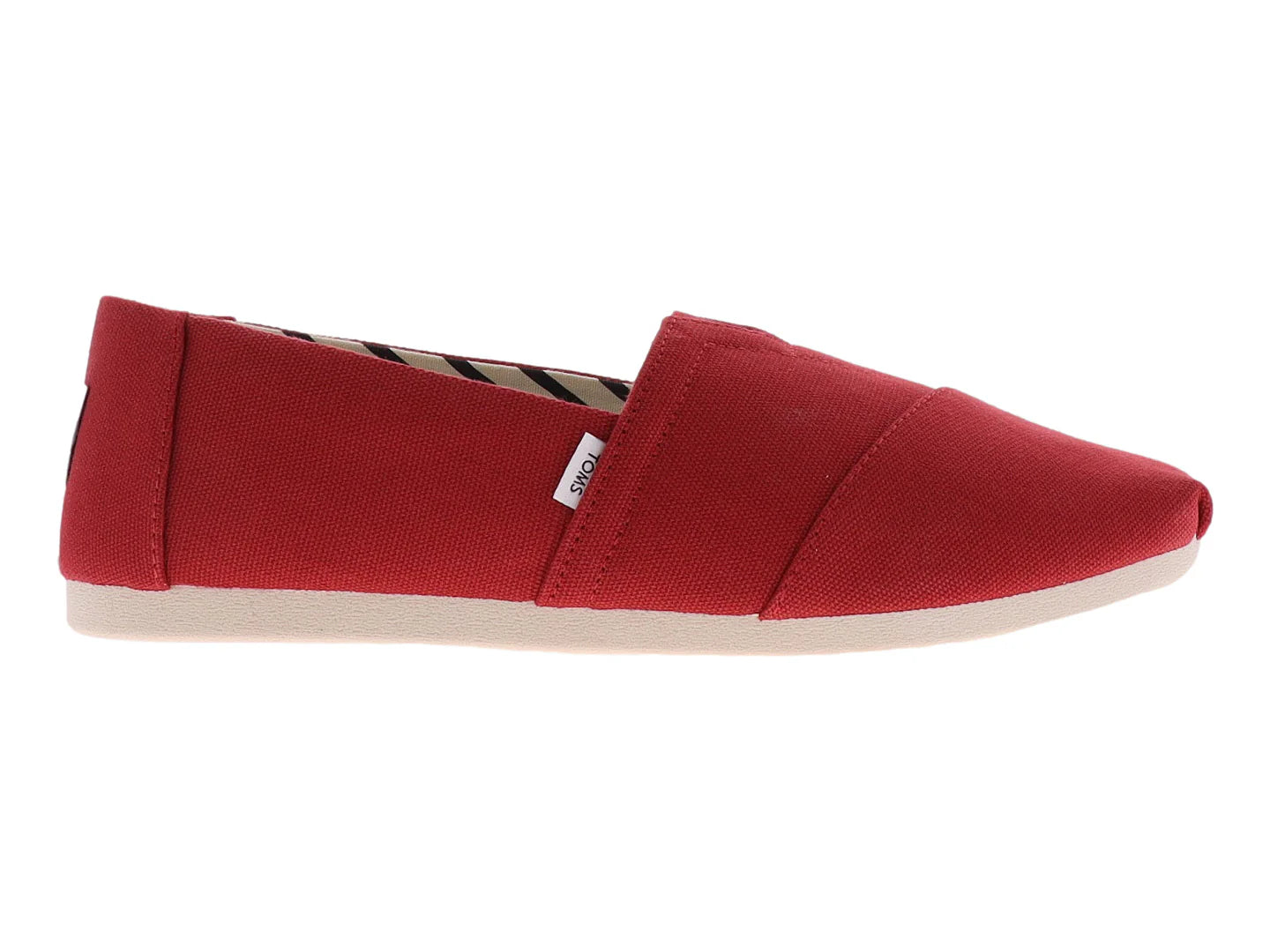Zapatos Alpargatas TOMS Rojo para Hombre