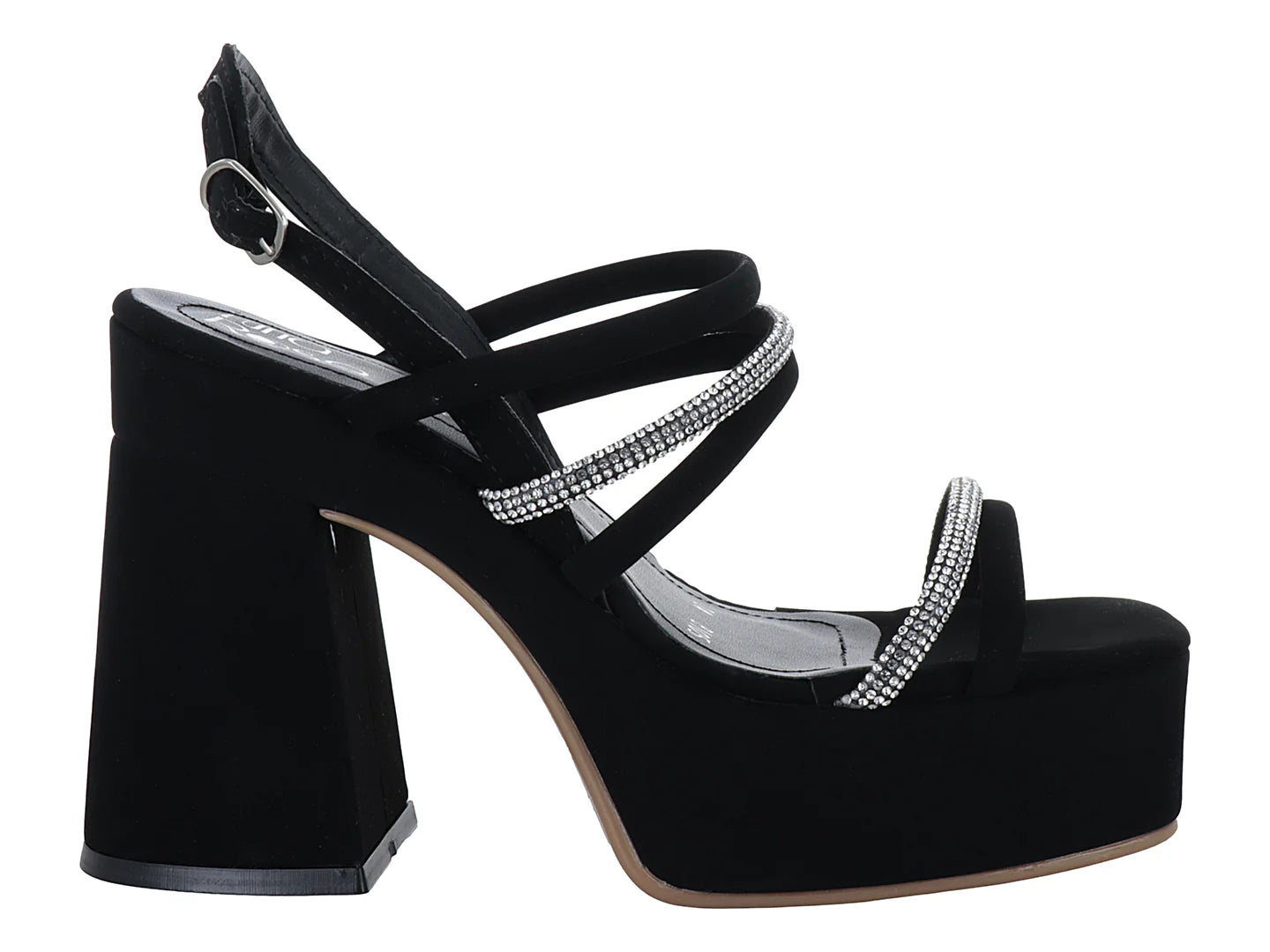 Sandalias Luna Rosa Negro para Mujer