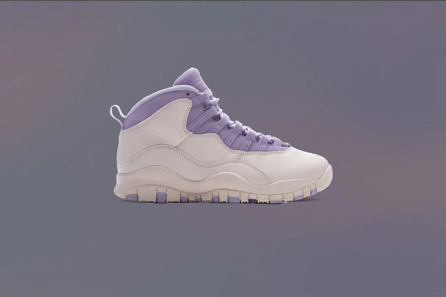 Womens Air Jordan 10 Retro Hydrangeas Chalk Wild Grape Hydrangeas