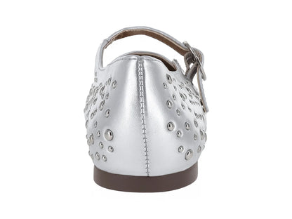 Zapatos Planos Salamandra Plata para Mujer