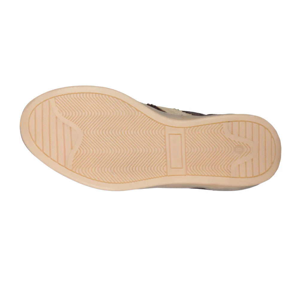 Jon Qwill Metallic Lace Up Sneakers