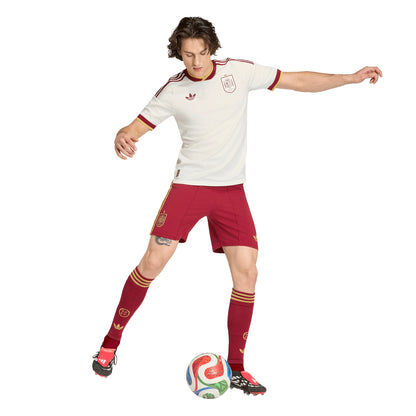 adidas Spain Away Authentic Mens Soccer Jersey 2026 White