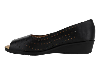 Zapatos de Cuña Capricho Negro para Mujer