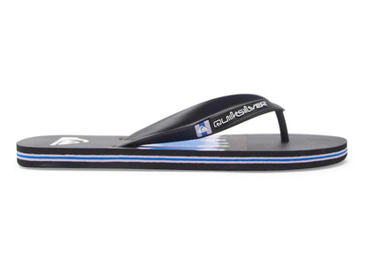 Sandalias Quiksilver Molokai Art Negro y Azul para Hombre