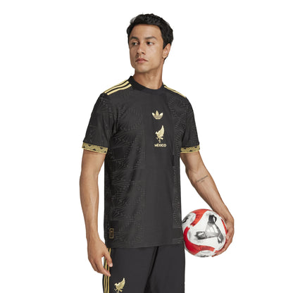 adidas Mens Mexico Gold Jersey 25 Black