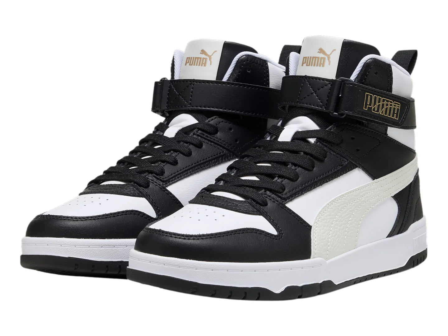 Tenis PUMA RBD Game Blanco Negro y Gris para Hombre