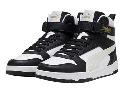 Tenis PUMA RBD Game Blanco Negro y Gris para Hombre