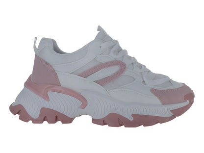 Tenis Via Urbana Blanco Rosa para Mujer