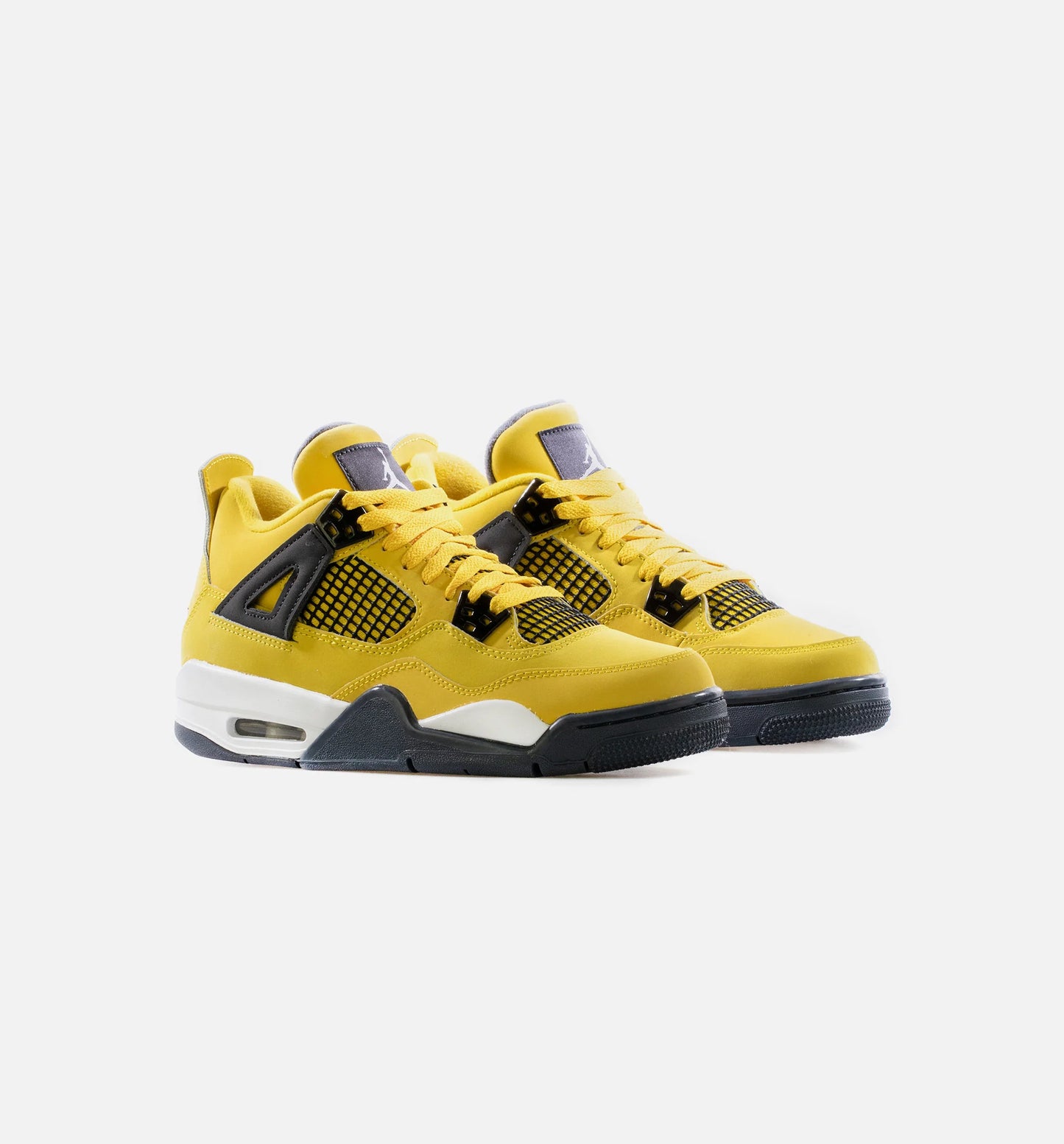 Air Jordan 4 Retro Lightning Grade School Lifestyle Shoe Tour Yellow White Dark Blue Grey Limit One Per Customer