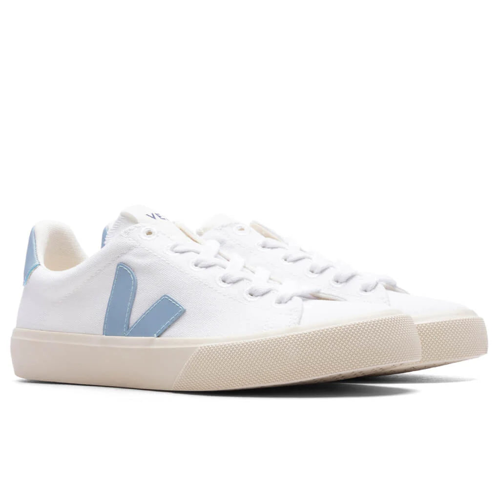 Womens Campo Canvas White Steel