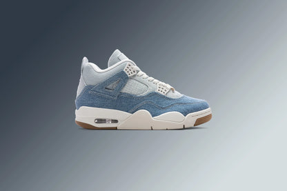 Womens Air Jordan 4 Retro Tex Worn Blue Sail Gum Light Brown Worn Blue