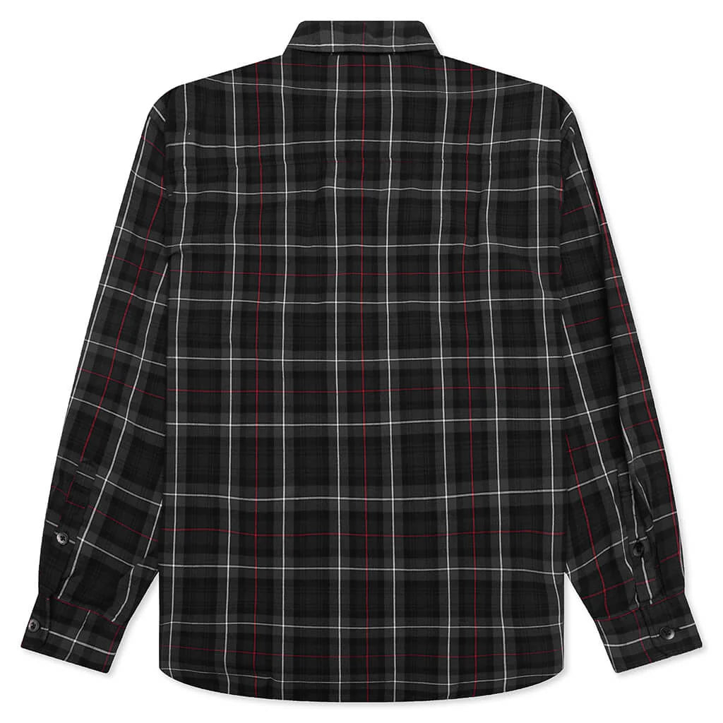 Tartan Check L S Shirt Black