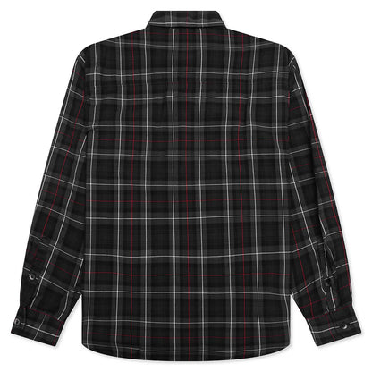 Tartan Check L S Shirt Black