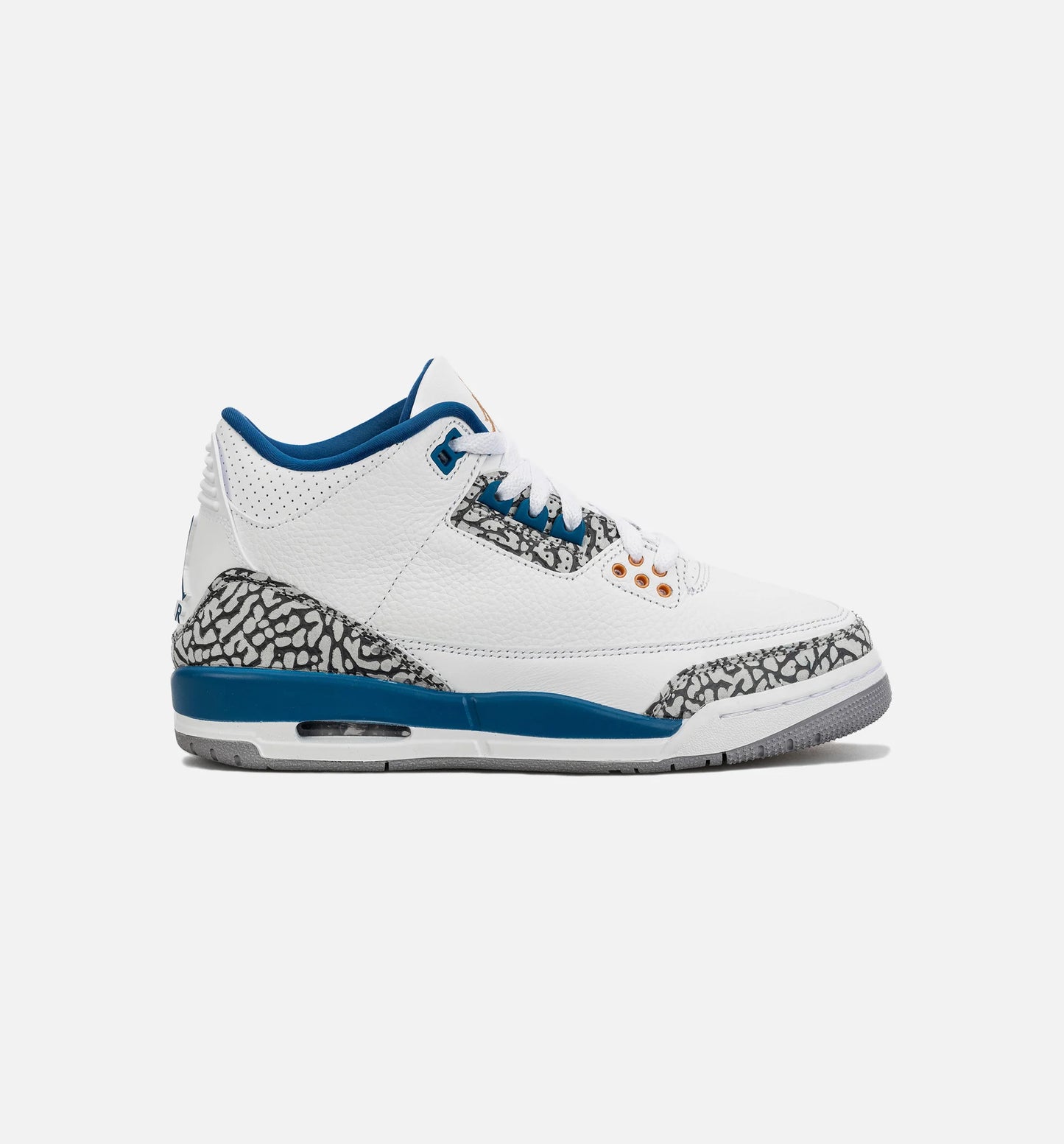 Air Jordan 3 Retro Wizards True Blue Grade School Lifestyle Shoe White Blue