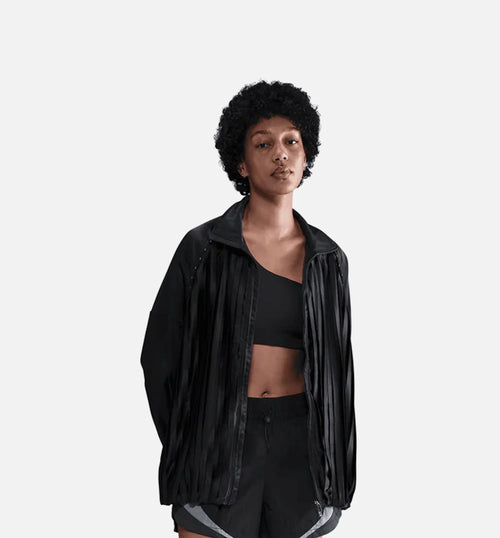 NSW Pleated Track Womens Jacket Black