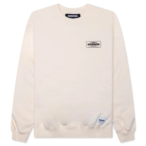 Classic Sweat L S Shirt Ivory