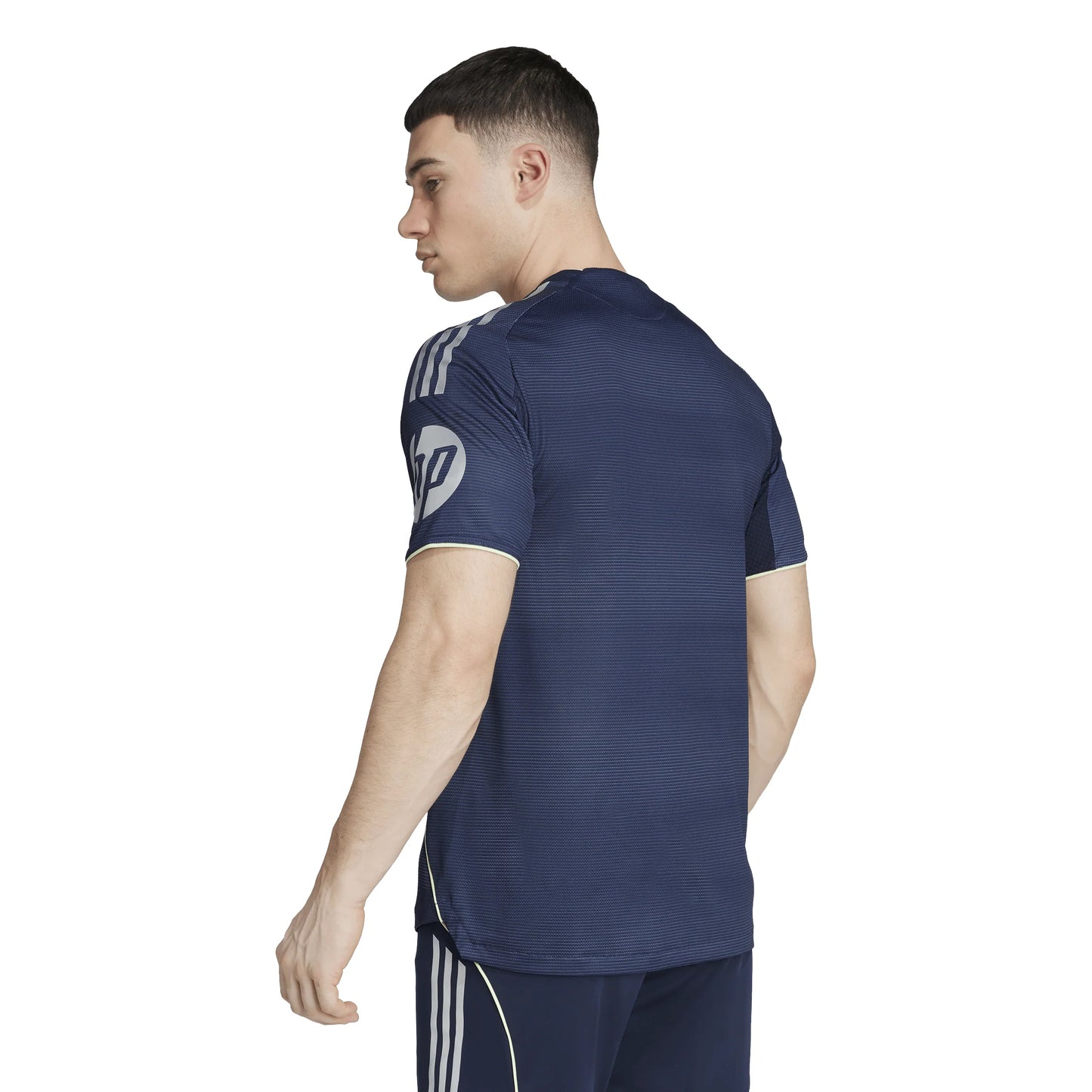 adidas Real Madrid Mens Away Authentic Soccer Jersey 25 26 Blue