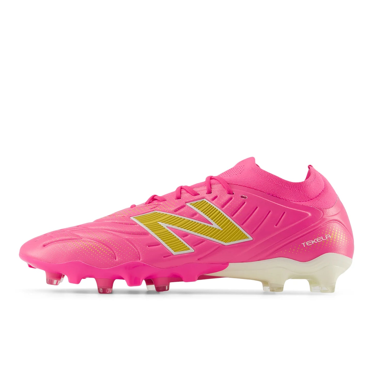 New Balance Tekela Pro Low V5 FG Firm Ground Mens Soccer Cleats Pink Heat