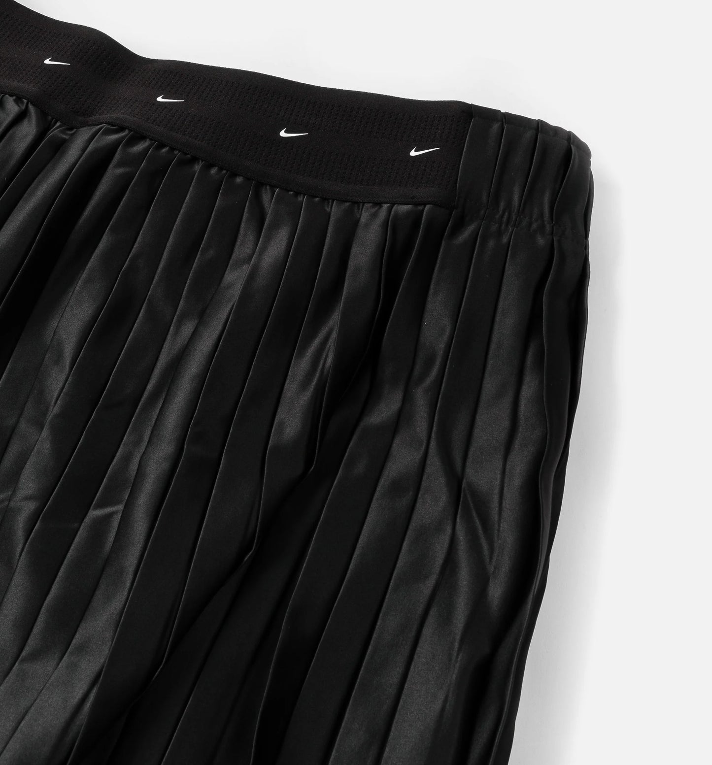 NSW Mid Rise Pleated Track Womens Pant Black Sail Off Noir