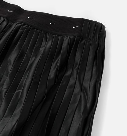 NSW Mid Rise Pleated Track Womens Pant Black Sail Off Noir