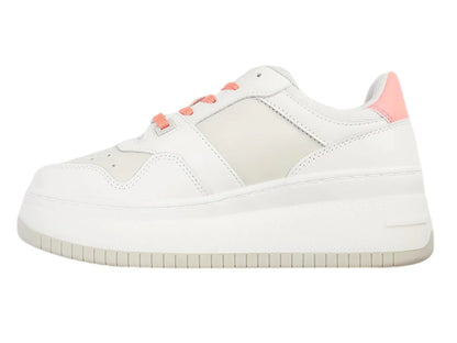 Tenis Tommy Hilfiger Retro Basket Flatform Blanco para Mujer
