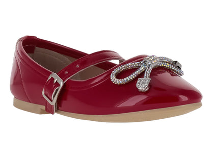 Zapatos Planos de Charol Rojo 4EVER para Niña