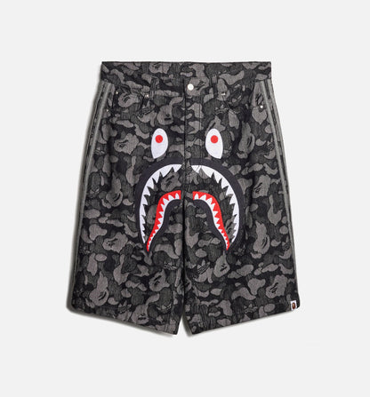 Bape Shark Denim Mens Short Black