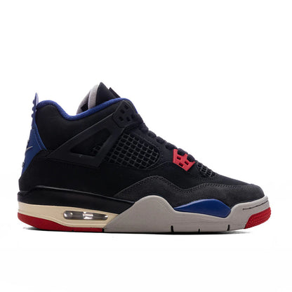 Air Jordan 4 Retro Rare Air GS Black Fire Red Deep Royal Blue
