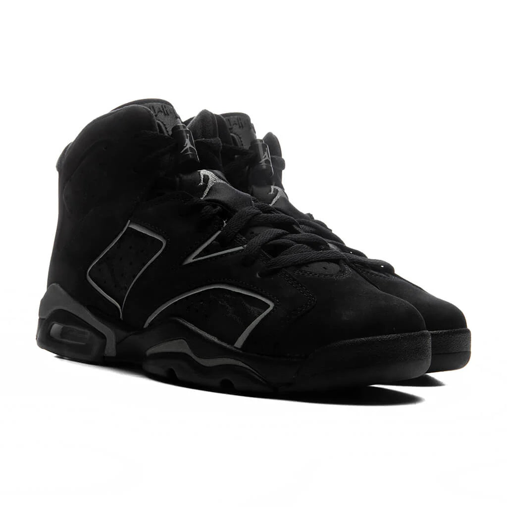 Air Jordan 6 Retro Cap and Gown GS Black Reflect Silver Black