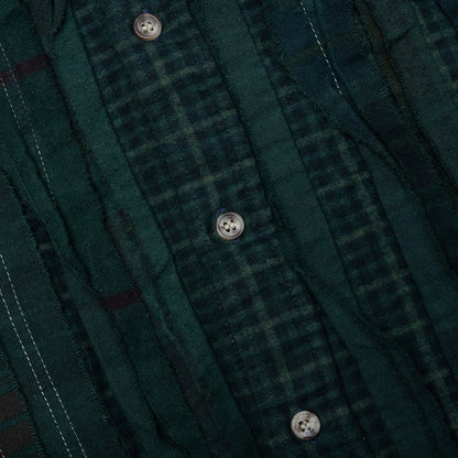 Over Dyed Ribbon Shirt Green