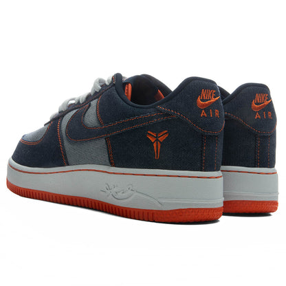 Nike x Kobe Bryant Air Force 1 Low Denim Obsidian Safety Orange White