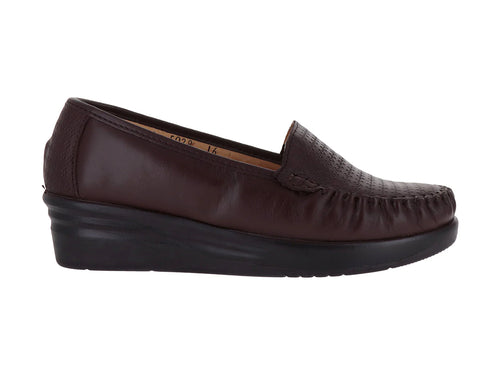 Zapatos Mocasines Mas Descanso Café para Mujer