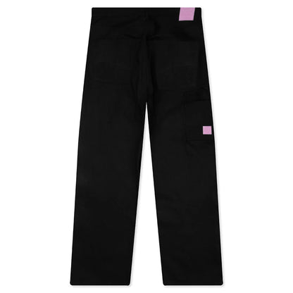 Laser Etched Jeans Black
