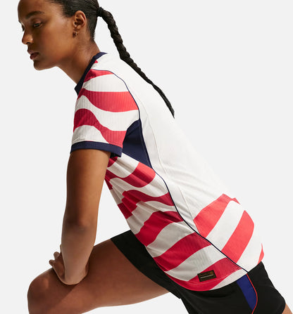 USMNT 2026 27 Match Home Aero Fit Soccer Authentic Womens Jersey Sail Midnight Navy Midnight Navy