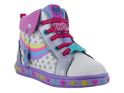 Tenis Botín Buble Gummers Blanco Lila para Niña