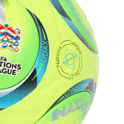 adidas UEFA Nations League 26 27 Pro Winter Soccer Ball White Silver