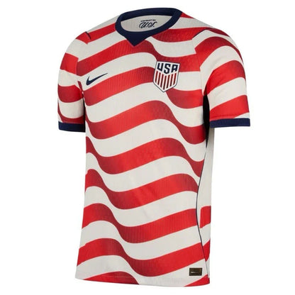 Nike USMNT Match Home Mens Soccer Jersey 2026 White Red Blue