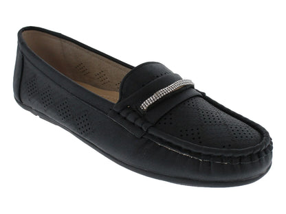 Zapatos Mocasines Comfort Fit Negro para Mujer