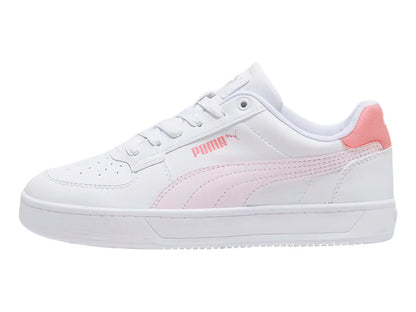 Tenis PUMA Caven 20 Jr Blancos y Rosa para Niña