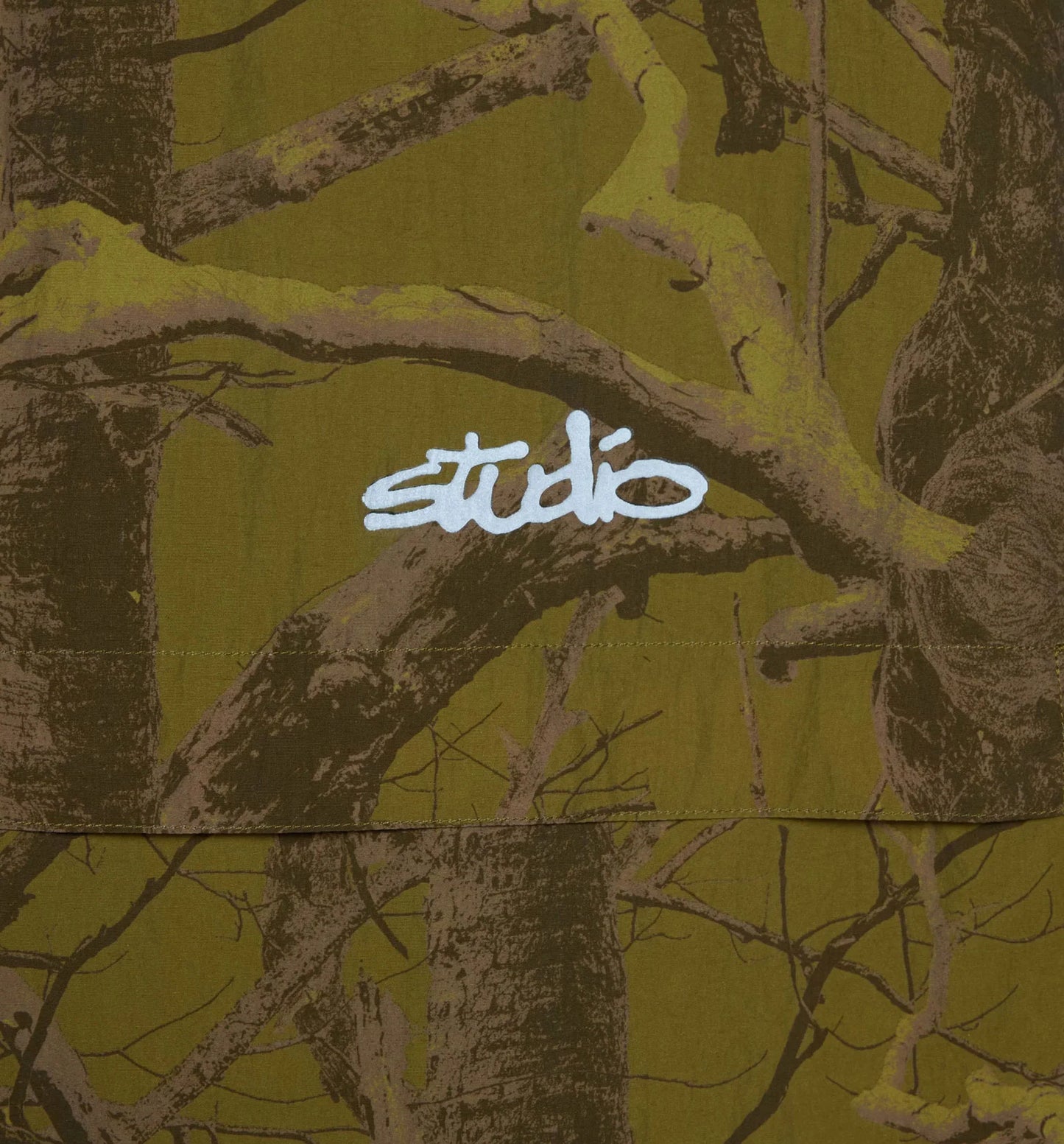 Studio Camo Windbreaker Mens Jacket Tree Camo Gold