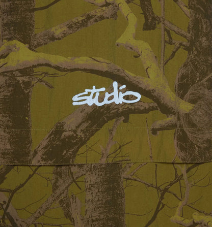Studio Camo Windbreaker Mens Jacket Tree Camo Gold
