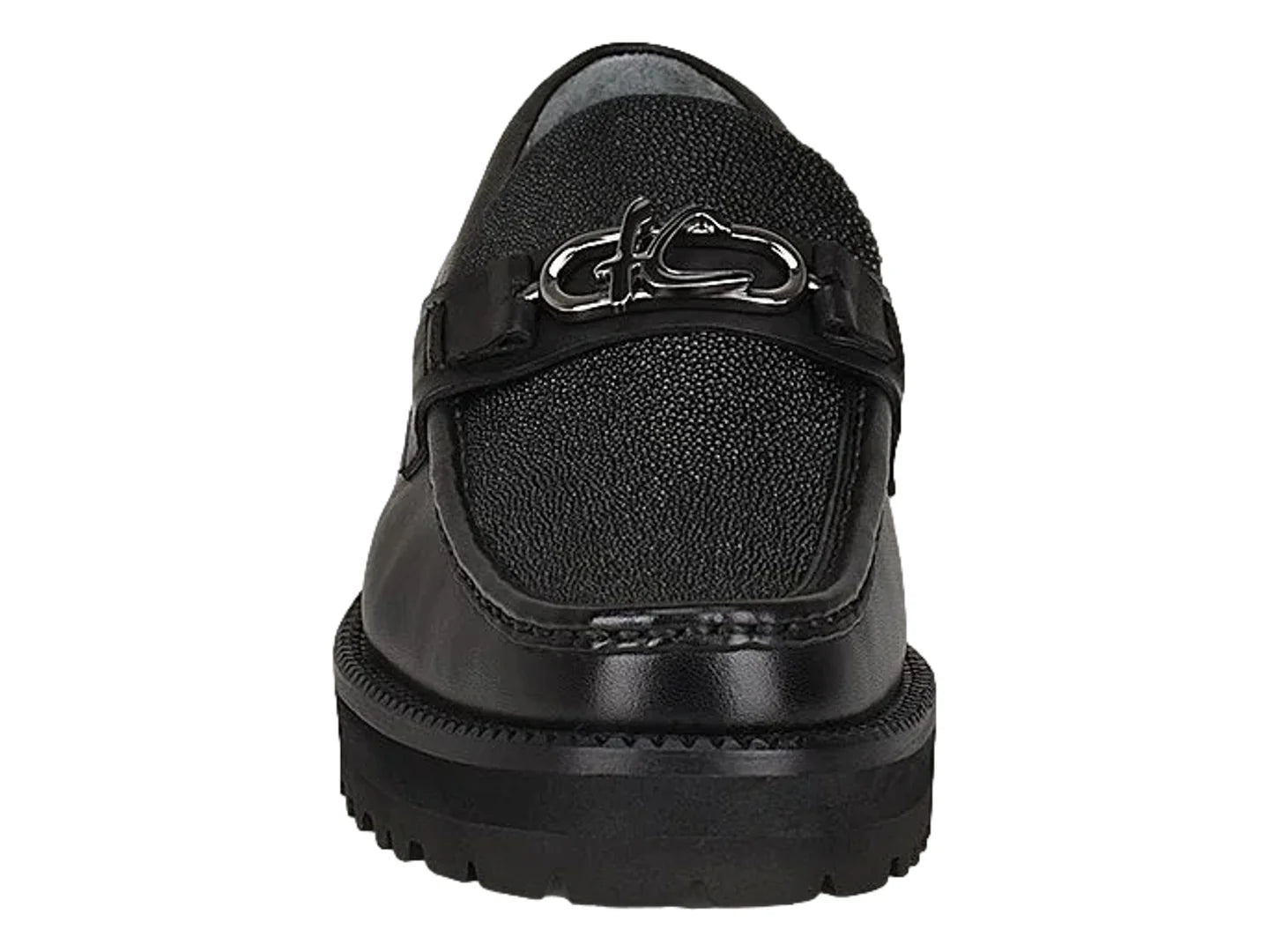 Zapato Cuadra de Mantarraya Negro para Hombre