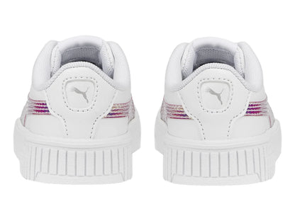 Tenis PUMA Carina 20 Holo Blanco y Plata para Niña