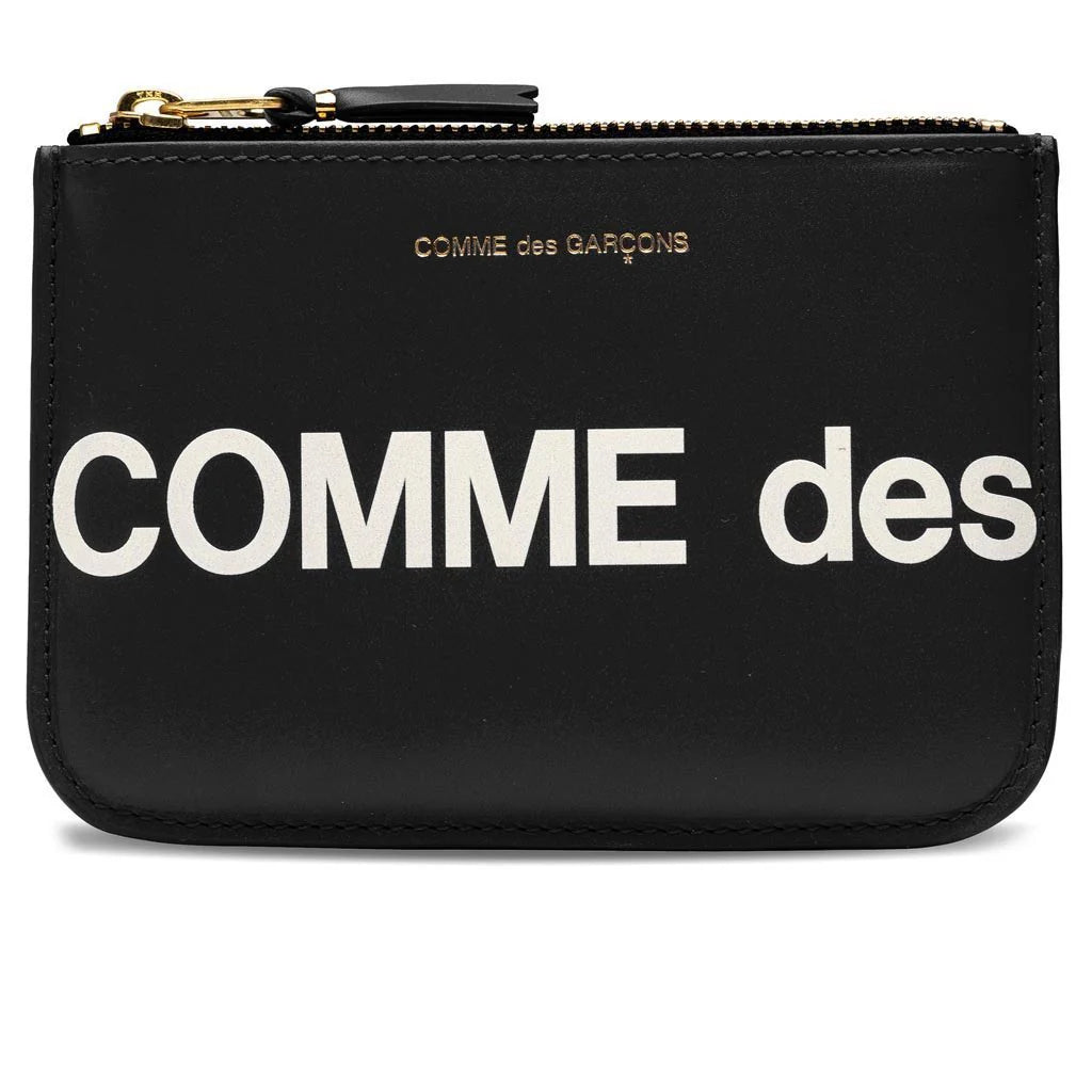 Comme des Garcons Huge Logo Wallet Black