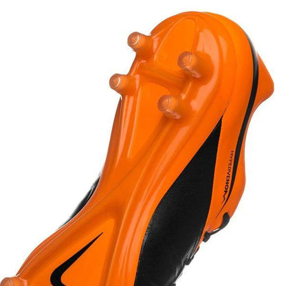 Nike Hypervenom Phinish Leather FG Firm Ground Soccer Cleats Black Total Orange