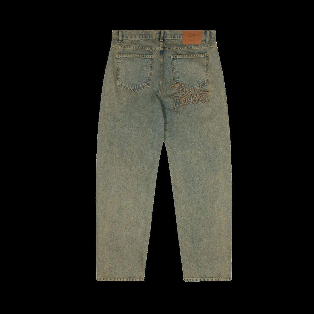 Patta Dirty Whiskers Denim Pants Sandwashed Light Blue Denim