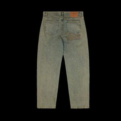 Patta Dirty Whiskers Denim Pants Sandwashed Light Blue Denim