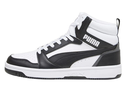Tenis PUMA Rebound V6 Blanco y Negro para Hombre