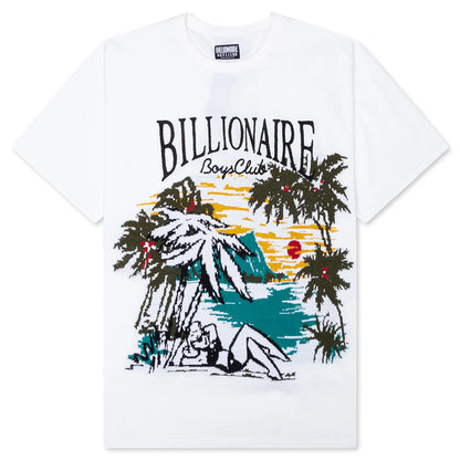 Sunset S S Tee White